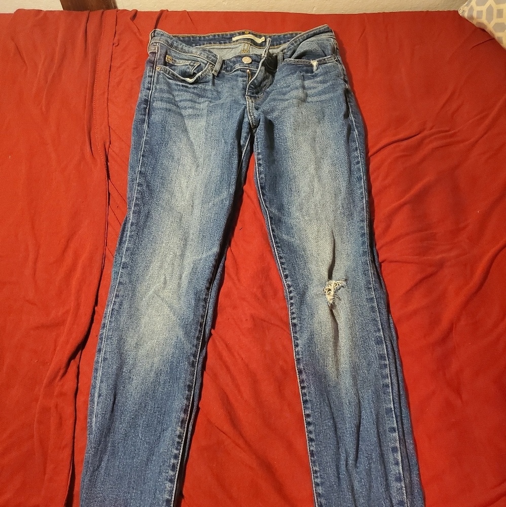 Levi's 711 high rise skinny jeans